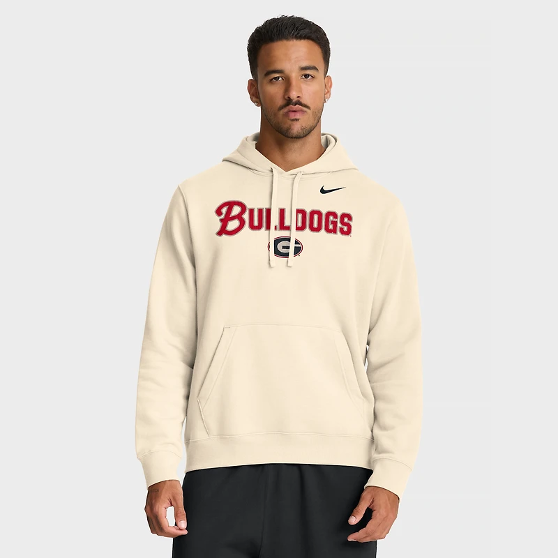 Sweat à capuche Nike Natural Georgia Bulldogs Primetime Club pour homme