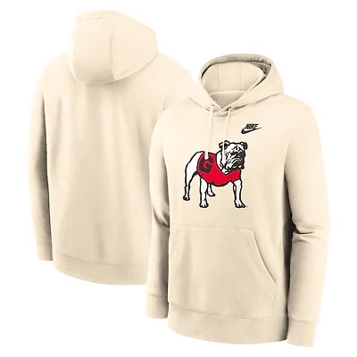 Sweat à capuche Nike Natural Georgia Bulldogs Vault pour homme avec logo