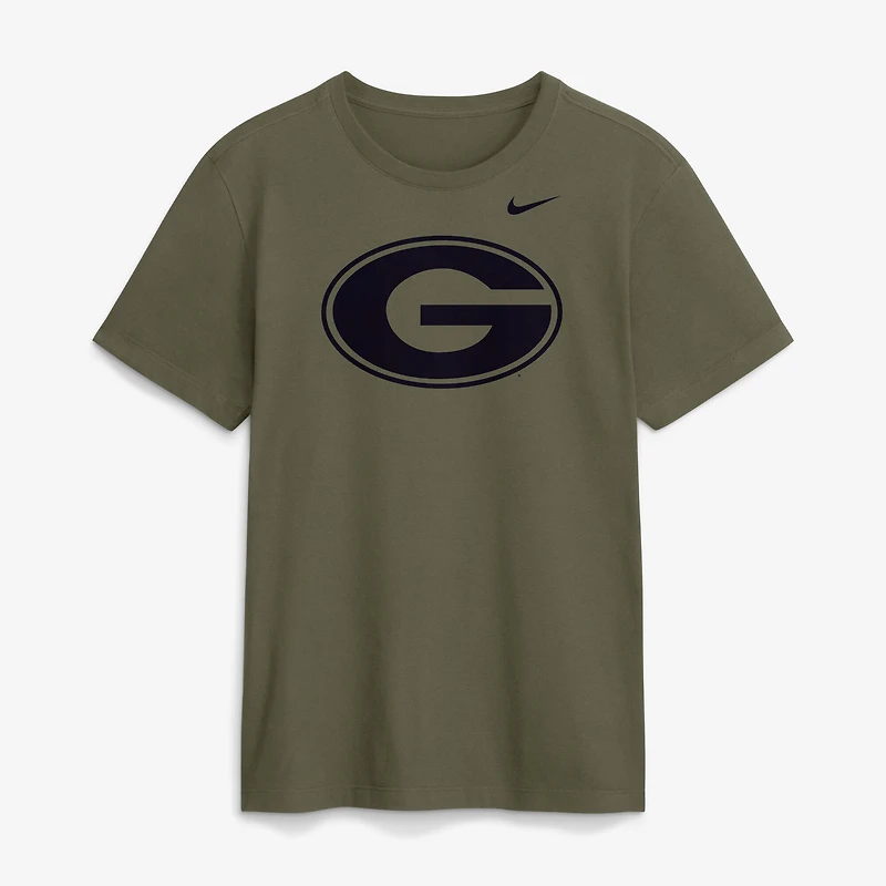 Men's Nike Olive Georgia Bulldogs Primetime Logo Dri-FIT T-Shirt