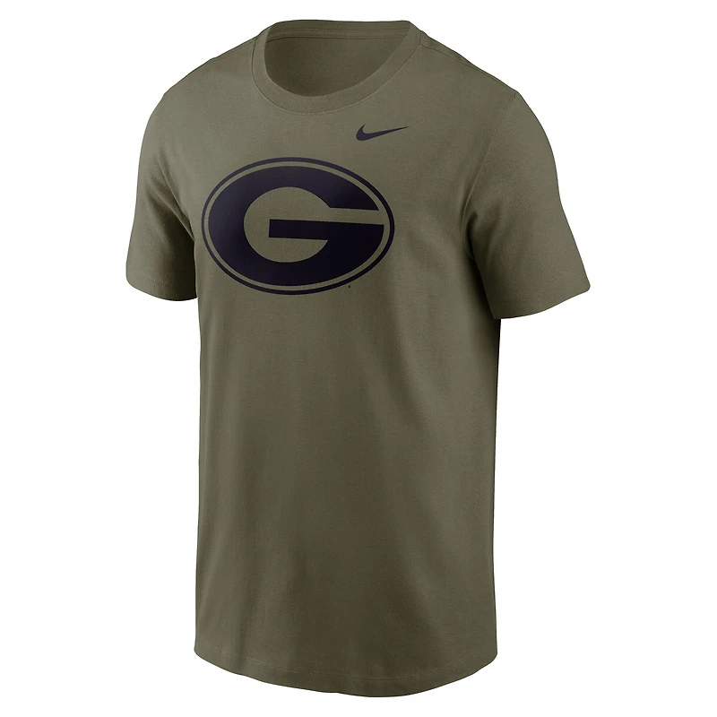 Men's Nike Olive Georgia Bulldogs Primetime Logo Dri-FIT T-Shirt