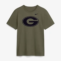Men's Nike Olive Georgia Bulldogs Primetime Logo Dri-FIT T-Shirt