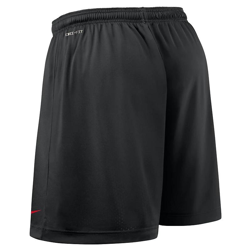 Short réversible Nike Dri-FIT rouge/noir Georgia Bulldogs 2025 pour homme