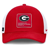 Men's Nike  Red/White Georgia Bulldogs 2025 On-Field Rise Engineered Trucker Adjustable Hat