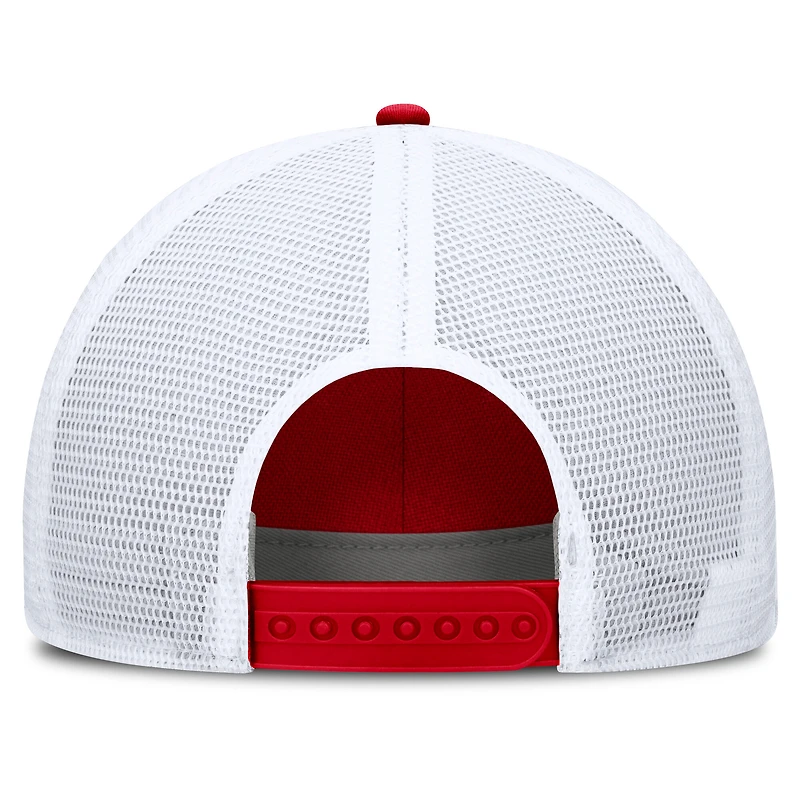 Men's Nike  Red/White Georgia Bulldogs 2025 On-Field Rise Engineered Trucker Adjustable Hat