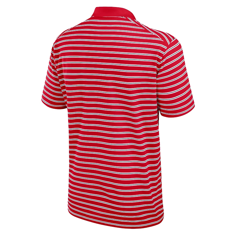 Men's Nike Red/White Georgia Bulldogs Primetime Victory Striped Dri-FIT Polo