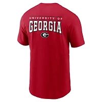 T-shirt Nike rouge Georgia Bulldogs 2-Hit pour homme