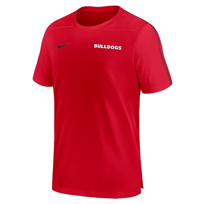 Haut de performance Nike Georgia Bulldogs 2024 Sideline Coach pour homme