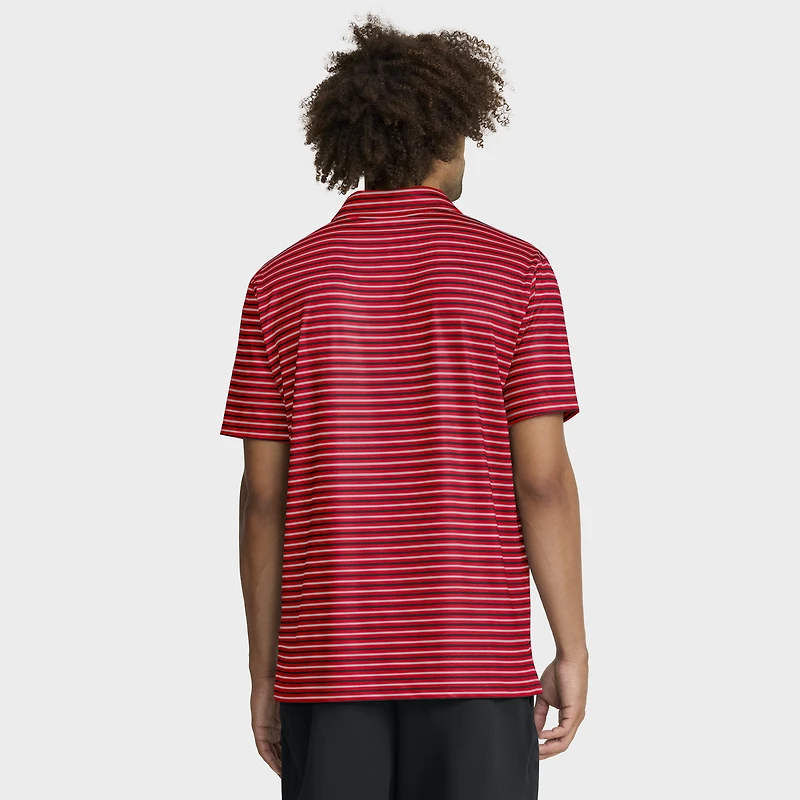 Polo Nike rouge Georgia Bulldogs 2025 Coaches Premium Tour Stripe Dri-FIT pour homme