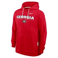 Sweat à capuche Nike rouge Georgia Bulldogs 2025 Sideline Standard Issue Dri-FIT pour homme