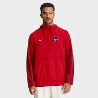 Veste à capuche demi-zip Nike Georgia Bulldogs rouge pour homme
