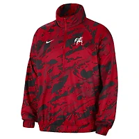 Veste anorak à demi-zip Nike Red Georgia Bulldogs pour homme