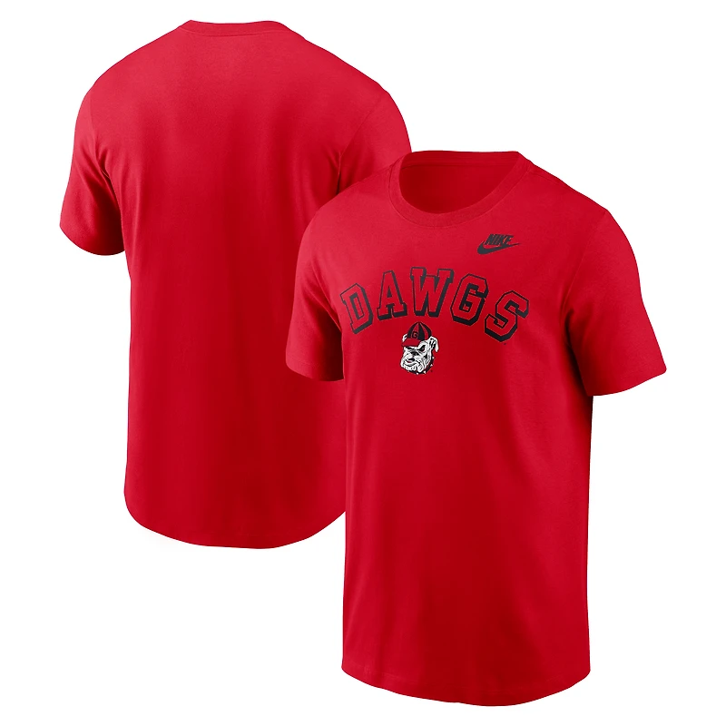 T-shirt Nike rouge Georgia Bulldogs Legacy pour homme