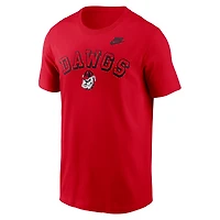 T-shirt Nike rouge Georgia Bulldogs Legacy pour homme
