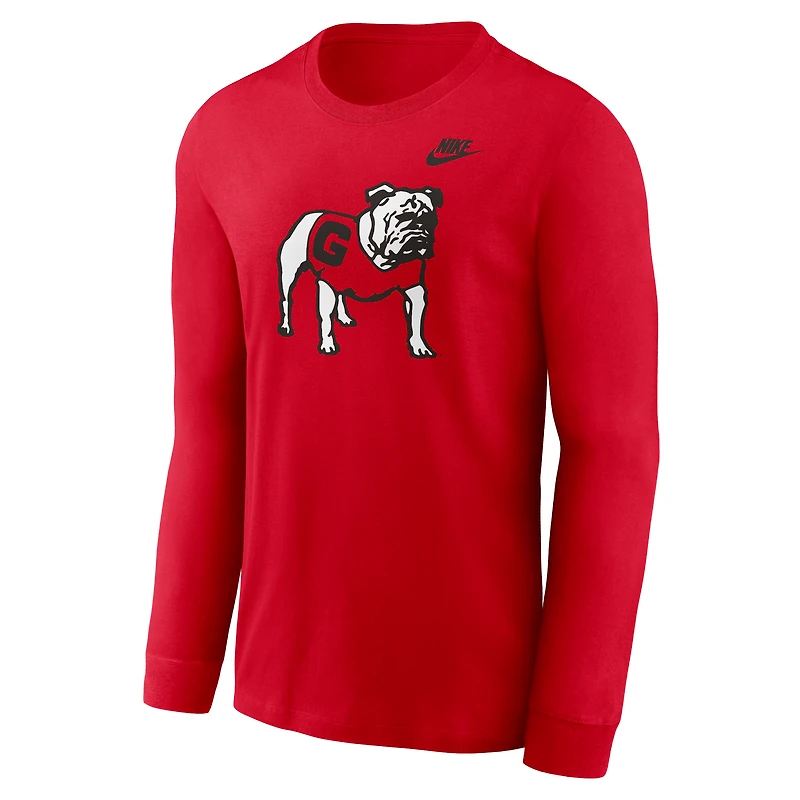 Men's Nike Georgia Bulldogs Legacy Primary Logo Long Sleeve T-Shirt