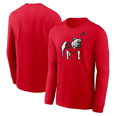Men's Nike Georgia Bulldogs Legacy Primary Logo Long Sleeve T-Shirt