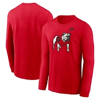 Men's Nike Georgia Bulldogs Legacy Primary Logo Long Sleeve T-Shirt