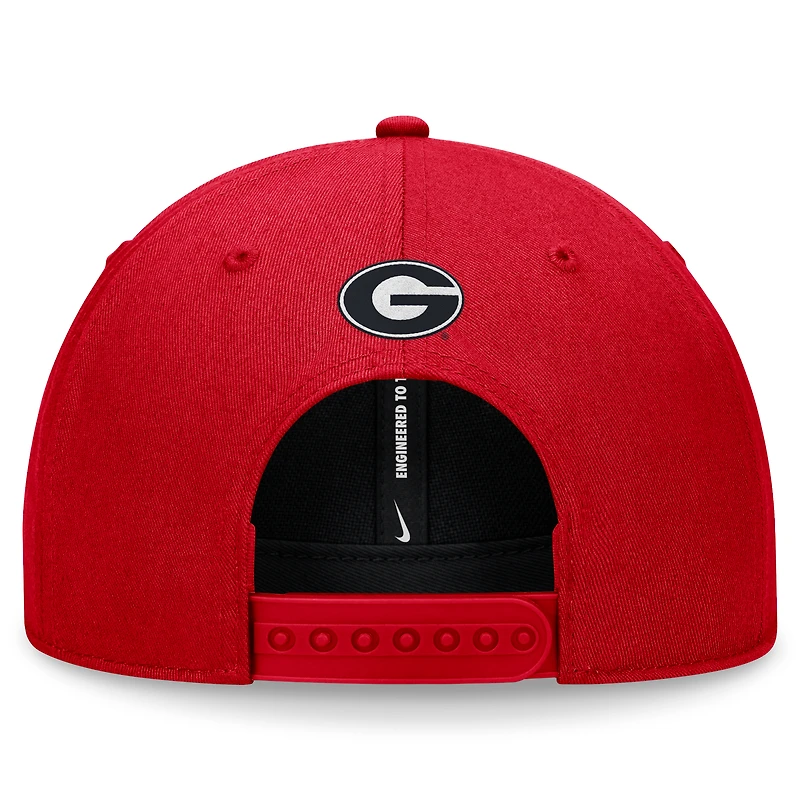 Men's Nike Red Georgia Bulldogs Local Rise Adjustable Hat