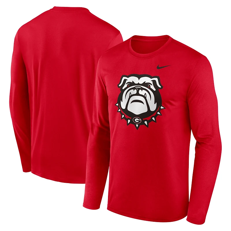 Men's Nike Georgia Bulldogs Primetime Alternate Logo Legend Performance Long Sleeve T-Shirt