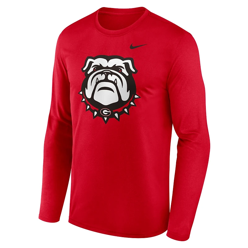 Men's Nike Georgia Bulldogs Primetime Alternate Logo Legend Performance Long Sleeve T-Shirt