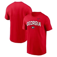 T-shirt Nike rouge Georgia Bulldogs Primetime Arch Stack pour homme