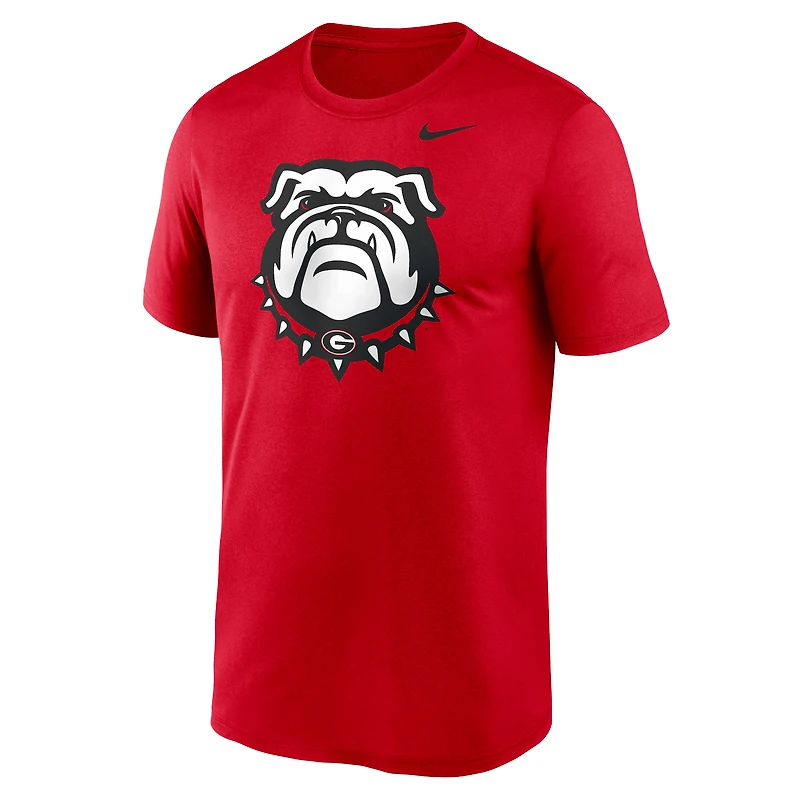 T-shirt Nike rouge Georgia Bulldogs Primetime Legend avec logo alternatif pour homme