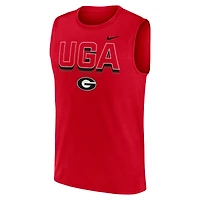 Men's Nike Georgia Bulldogs Primetime Tricode Legend Dri-FIT Tank Top