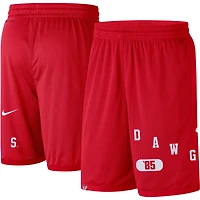 Short de performance Nike Georgia Bulldogs Wordmark pour homme, rouge