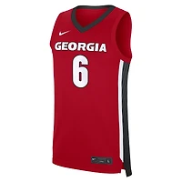 Men's Nike Somto Cyril Red Georgia Bulldogs NIL Basketball Replica Player Jersey