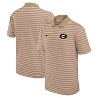 Polo Nike Tan Georgia Bulldogs Athletic Prep à rayures Dri-FIT pour homme