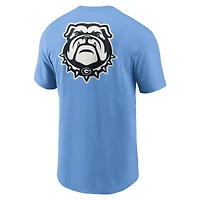 T-shirt Nike Valor bleu pour homme, Record Shattered 2-Hit des Georgia Bulldogs