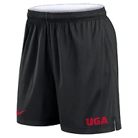 Men's Nike White/Black Georgia Bulldogs Primetime Reversible Performance Shorts