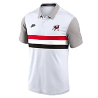 Men's Nike White/Gray Georgia Bulldogs Athletic Prep Legacy Logo Vapor Dri-FIT Polo