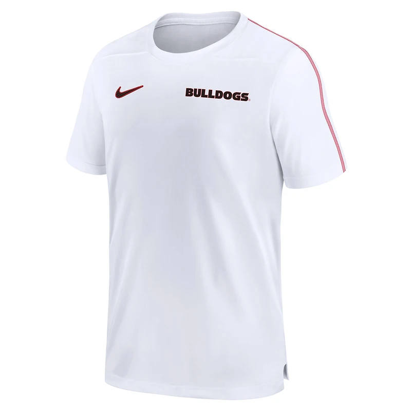 Haut de performance Nike Georgia Bulldogs 2024 Sideline Coach pour homme