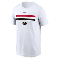 Men's Nike White Georgia Bulldogs Campus Pattern T-Shirt