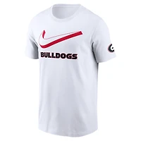 T-shirt Nike blanc Georgia Bulldogs Primetime à deux points pour homme
