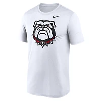 T-shirt Nike blanc avec logo alternatif des Georgia Bulldogs Primetime Legend pour homme