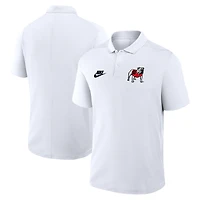 Polo Nike blanc Georgia Bulldogs Primetime Victory Legacy Vault Performance pour homme