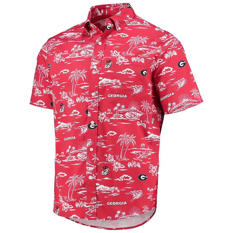 Chemise boutonnée classique rouge Georgia Bulldogs Reyn Spooner pour hommes