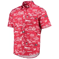 Chemise boutonnée classique rouge Georgia Bulldogs Reyn Spooner pour hommes
