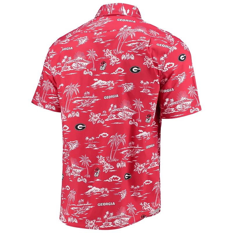 Chemise boutonnée classique rouge Georgia Bulldogs Reyn Spooner pour hommes