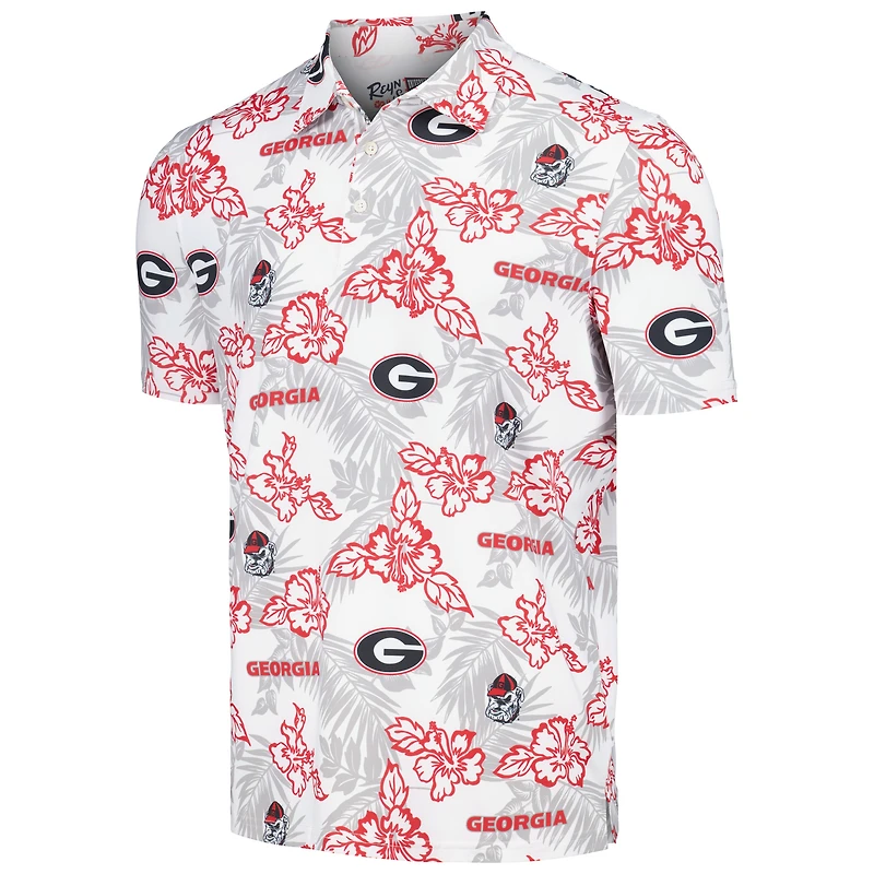 Polo de performance Reyn Spooner blanc Georgia Bulldogs pour hommes