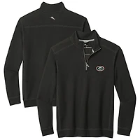 Men's Tommy Bahama Black Georgia Bulldogs Montego Bay Half-Zip Jacket