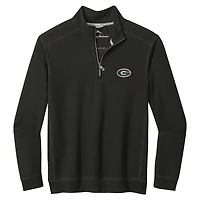Men's Tommy Bahama Black Georgia Bulldogs Montego Bay Half-Zip Jacket