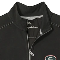 Men's Tommy Bahama Black Georgia Bulldogs Montego Bay Half-Zip Jacket