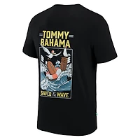 T-shirt Tommy Bahama pour hommes, Bulldogs de Géorgie noirs sauvés par la vague