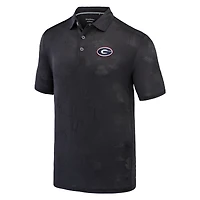 Polo Tommy Bahama noir Georgia Bulldogs Sport Palm Coast Palmera IslandZone pour hommes