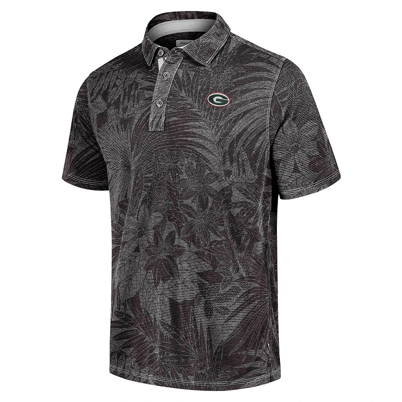 Polo Tommy Bahama noir pour homme, Georgia Bulldogs Sport Santiago Paradise