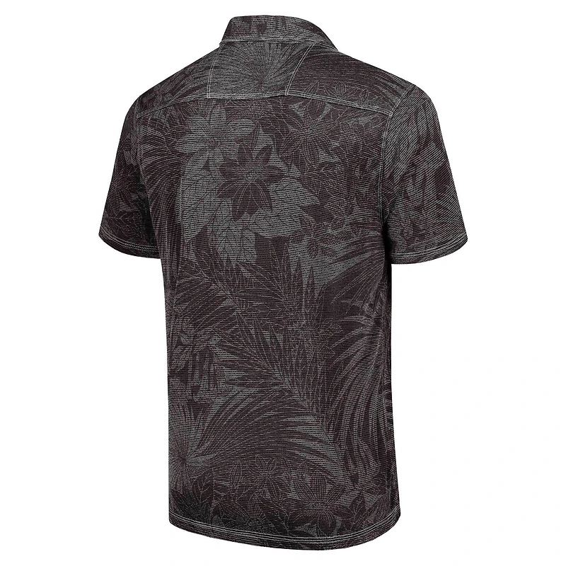 Polo Tommy Bahama noir pour homme, Georgia Bulldogs Sport Santiago Paradise