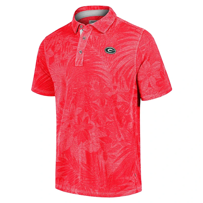 Polo Tommy Bahama Red Georgia Bulldogs pour homme, grande taille, de couleur rouge, style Santiago Paradise