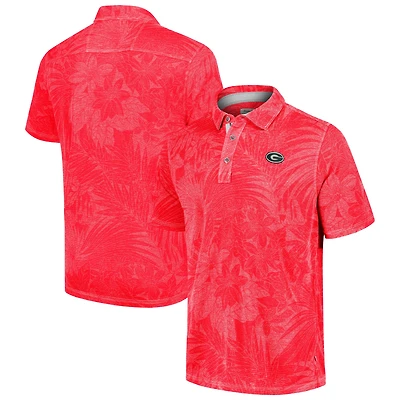 Polo Tommy Bahama Red Georgia Bulldogs pour homme, grande taille, de couleur rouge, style Santiago Paradise